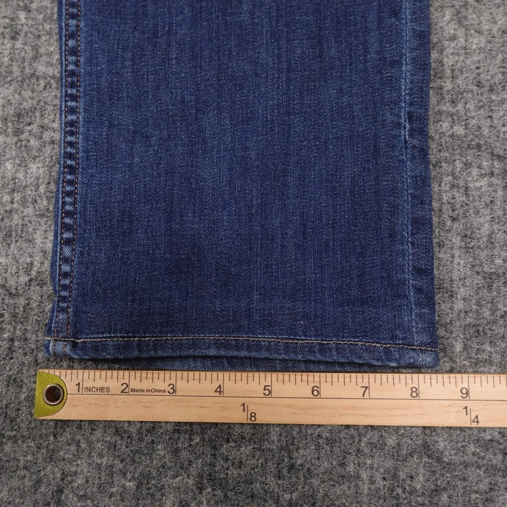 7 For All Mankind Carson Jeans Mens 33 Blue Denim Straight Leg Stretch - Picture 10 of 13